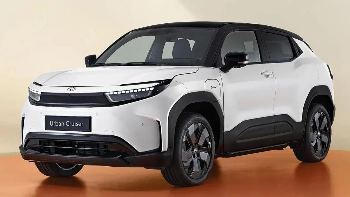 El Toyota Urban Cruiser presentado en una exhibición de automóviles