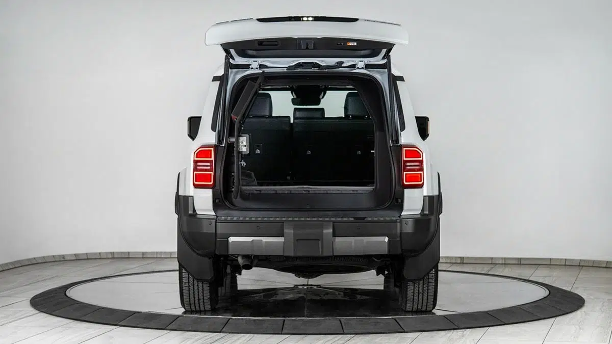 Cofre blindado del Toyota Land Cruiser 250 Inkas, capacidad útil con protección explosiva