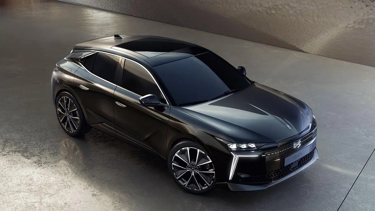 Vista superior del sistema eléctrico del DS 4 E-TENSE