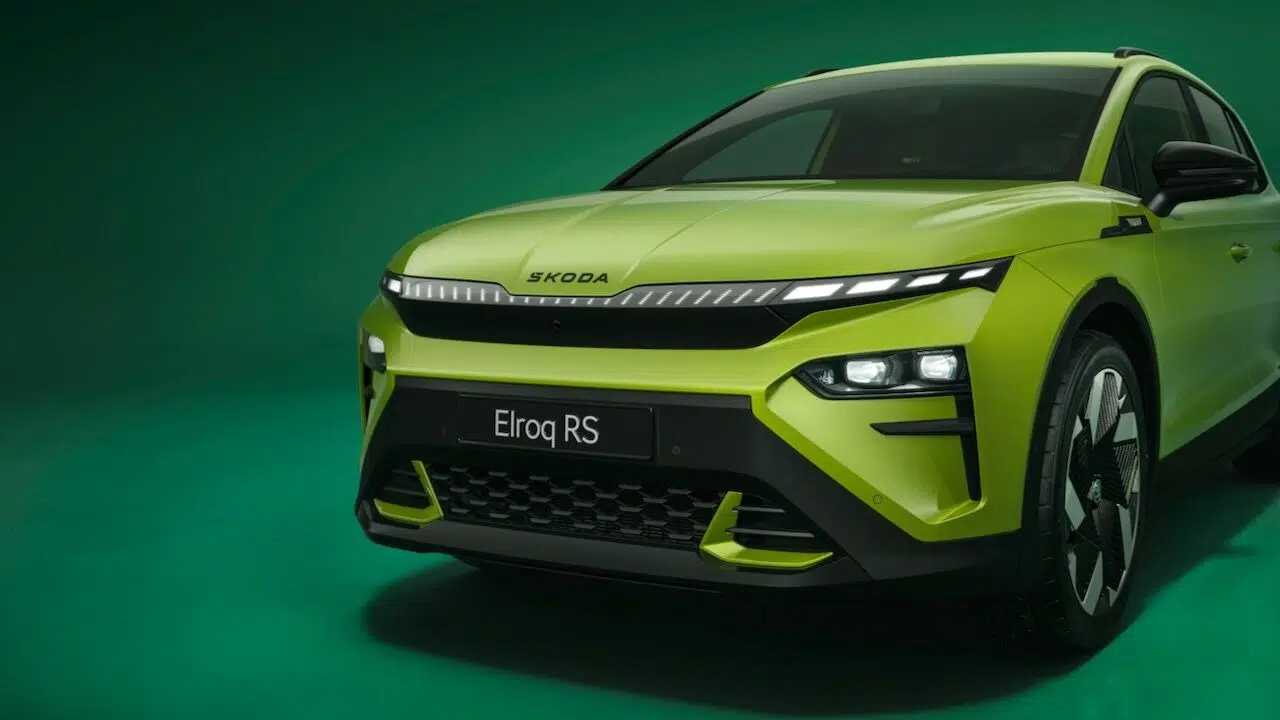 Skoda Enyaq RS 2025 Coupé con llantas de 21 pulgadas
